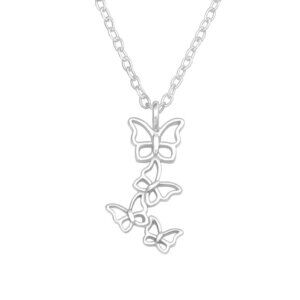 Sterling Silver Dainty Butterfly Necklace